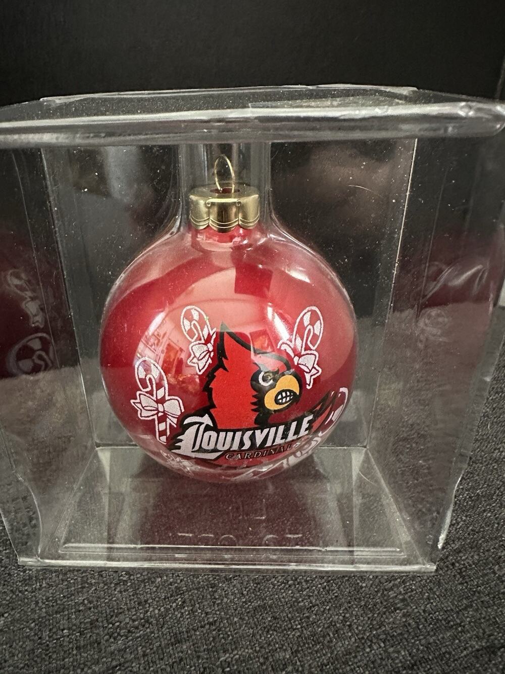 Louisville Cardinals Christmas Ornament Red Glass Ball NCAA Official Licensed Bo